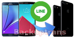 Copy Line Chat Messages from Android to iPhone 7 Plus