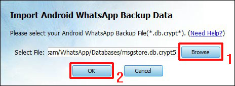 Extract Android WhatsApp Backup Messages