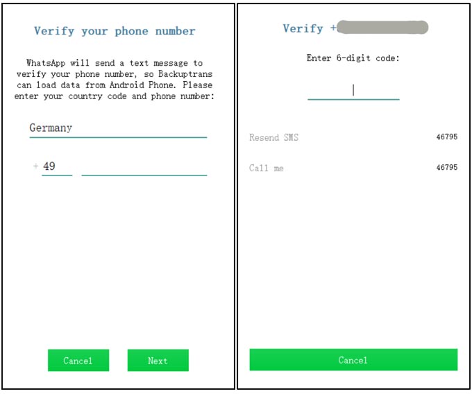 verify phone number to decrypt whatsapp crypt12 file
