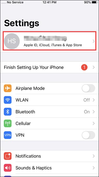 disable find my iphone on pc