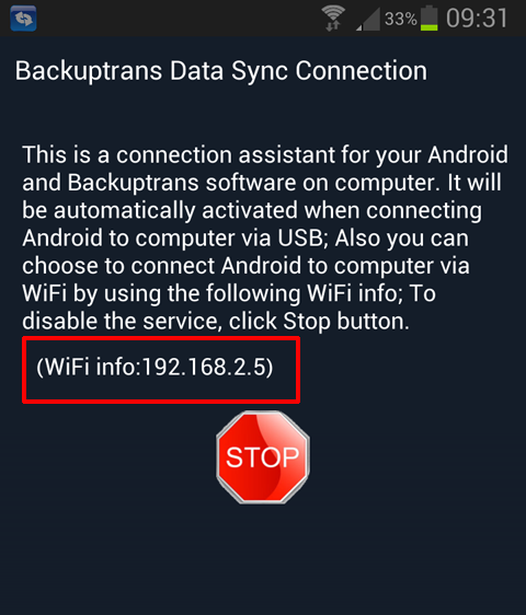 Connect Android to PC via WiFi for Data Transfer