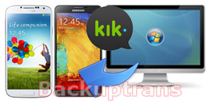 Restore Kik Messages to Android from Computer