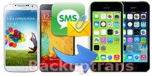 backuptrans android to iphone sms transfer