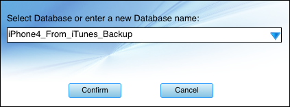 get and transfer text messages from Mac iTunes backup to database